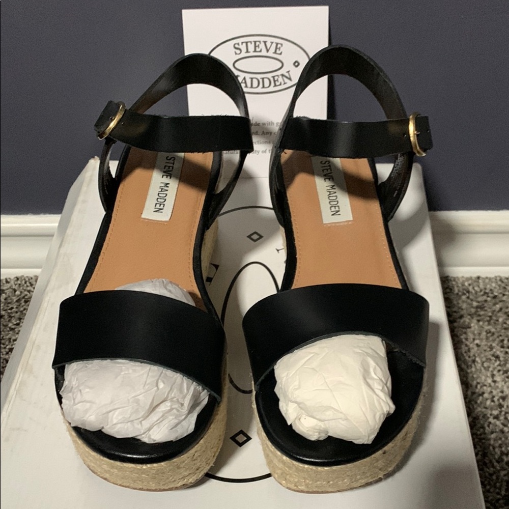 Steve Madden Black Women's Sandals